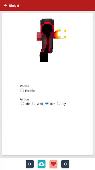 Play Ninja Skins for Minecraft PE as an online game Ninja Skins for Minecraft PE with UptoPlay