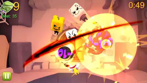 Play Ninja Slice Zombie : Zombie Cut Master as an online game Ninja Slice Zombie : Zombie Cut Master with UptoPlay