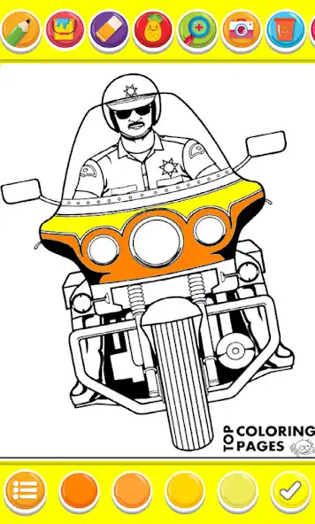 Play ninja sport motorbike coloring as an online game ninja sport motorbike coloring with UptoPlay