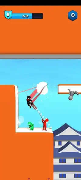 Play Ninja Stickman: Blade Teleport as an online game Ninja Stickman: Blade Teleport with UptoPlay