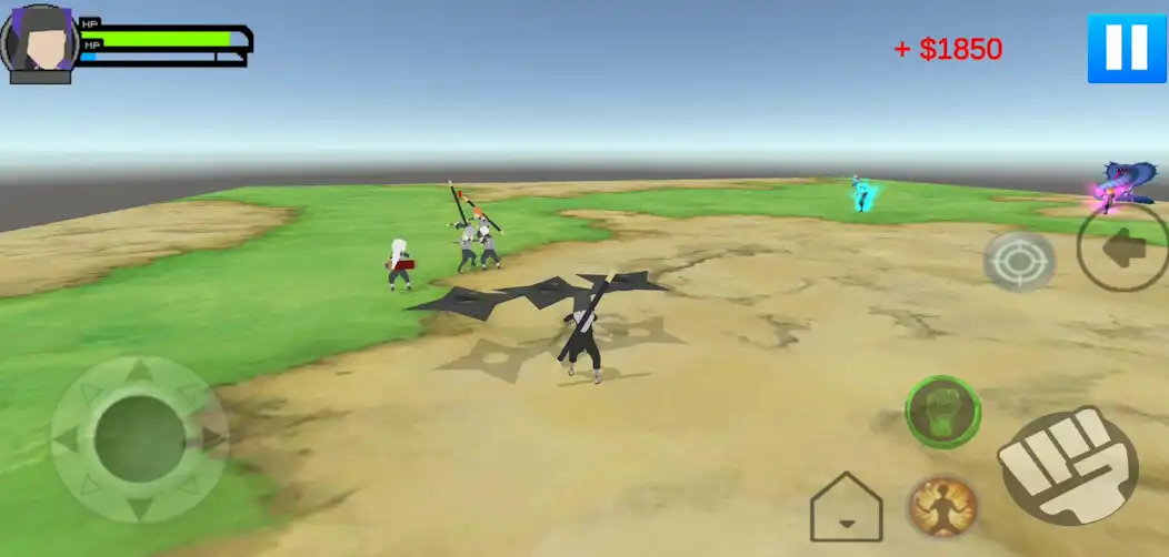 Play Ninja War Fight 3D as an online game Ninja War Fight 3D with UptoPlay