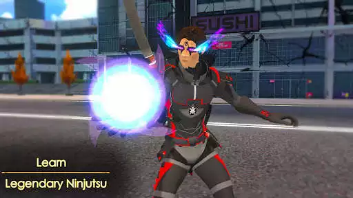 Play Ninja Warrior: Dark Sword Game as an online game Ninja Warrior: Dark Sword Game with UptoPlay