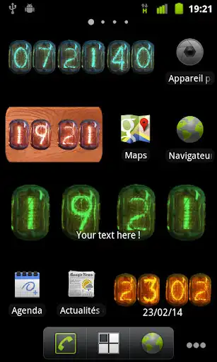 Play Nixie Clock Widget as an online game Nixie Clock Widget with UptoPlay