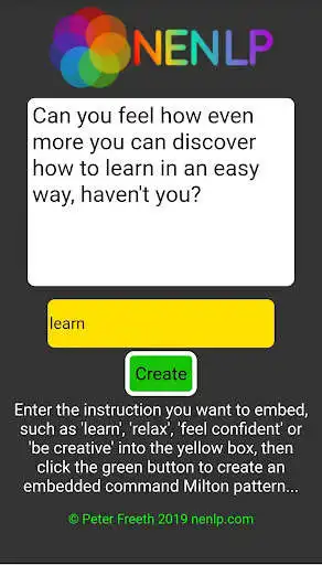 Play NLP Milton Model Generator  and enjoy NLP Milton Model Generator with UptoPlay