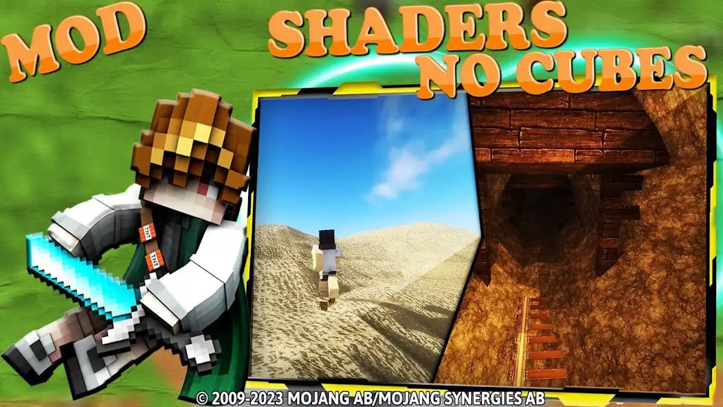 Play No Cubes Shader: MCPE Textures as an online game No Cubes Shader: MCPE Textures with UptoPlay