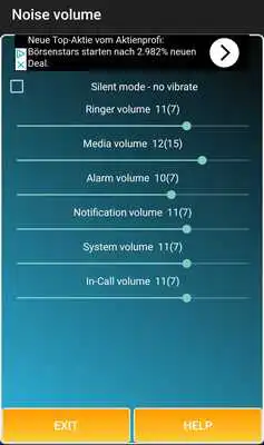 Play Noise volume