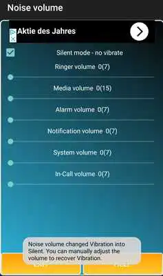 Play Noise volume