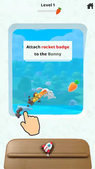 Play Nom Nom Bunny - Physics Puzzle  and enjoy Nom Nom Bunny - Physics Puzzle with UptoPlay