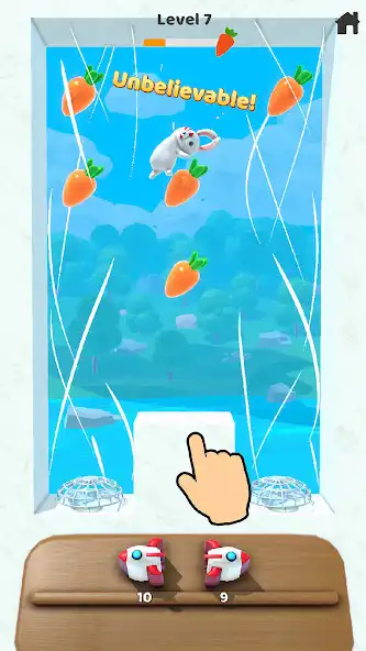 Play Nom Nom Bunny - Physics Puzzle as an online game Nom Nom Bunny - Physics Puzzle with UptoPlay