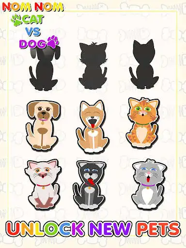 Play Nom Nom Cat vs Dog