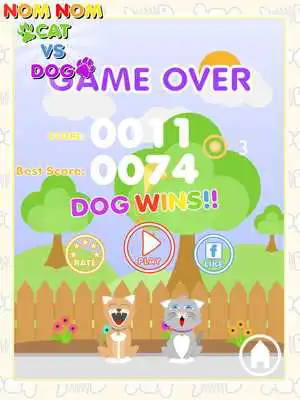 Play Nom Nom Cat vs Dog