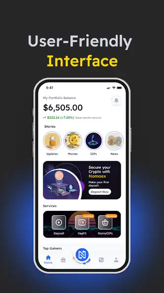 Play Nomoex - Smartest Crypto App  and enjoy Nomoex - Smartest Crypto App with UptoPlay