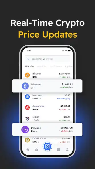 Play Nomoex - Smartest Crypto App as an online game Nomoex - Smartest Crypto App with UptoPlay