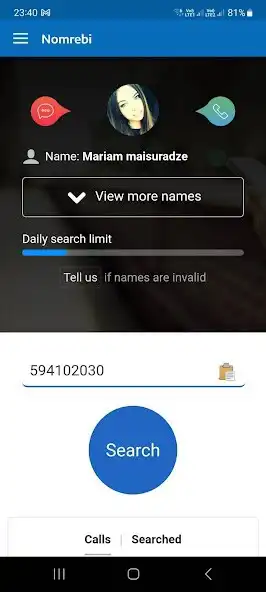 Play Nomrebi: Caller ID as an online game Nomrebi: Caller ID with UptoPlay