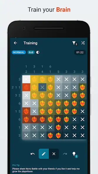 Play Nono Battle - Nonogram Duel as an online game Nono Battle - Nonogram Duel with UptoPlay