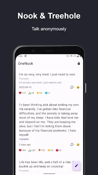Play Nook，treehole，talk anonymously  and enjoy Nook，treehole，talk anonymously with UptoPlay