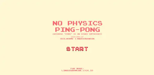 Play NoPhisycs PingPong as an online game NoPhisycs PingPong with UptoPlay