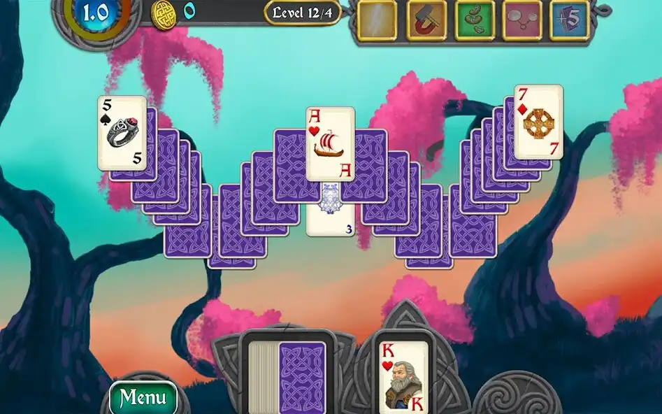 Play Nordic Storm Solitaire (Full) as an online game Nordic Storm Solitaire (Full) with UptoPlay