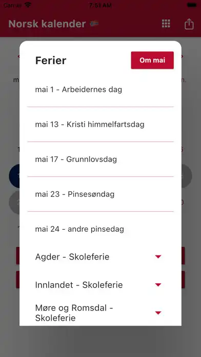 Play Norsk Kalender 2022 as an online game Norsk Kalender 2022 with UptoPlay