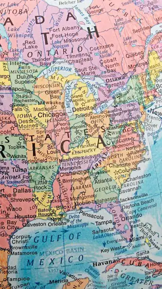 Play North America Map Wallpaper as an online game North America Map Wallpaper with UptoPlay