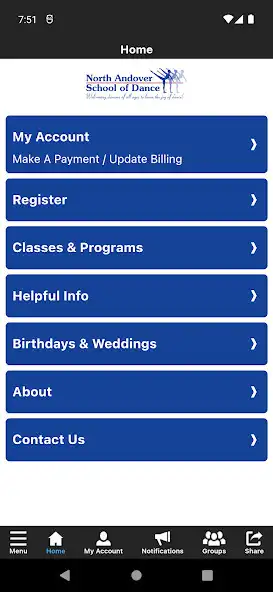 Play North Andover School of Dance as an online game North Andover School of Dance with UptoPlay