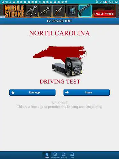 Play North Carolina CD Driving Test  and enjoy North Carolina CD Driving Test with UptoPlay