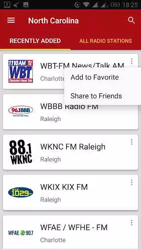 Play North Carolina Radio Stations