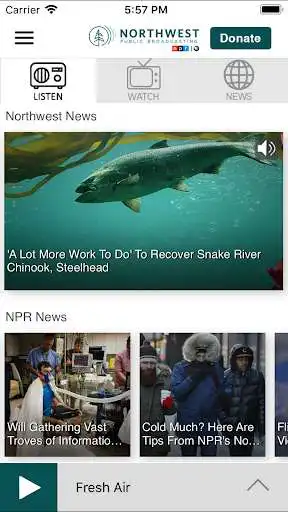 Play Northwest Public Broadcasting App as an online game Northwest Public Broadcasting App with UptoPlay