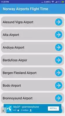 Play Norway Airports Flight Time