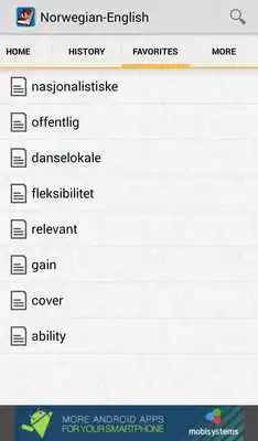 Play Norwegian<>English Dictionary
