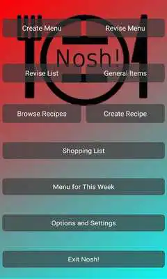 Play Nosh! Menu Planner Try It