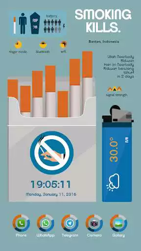 Play Nosmoking Theme Total Launcher