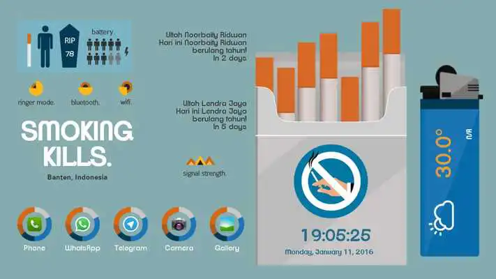 Play Nosmoking Theme Total Launcher