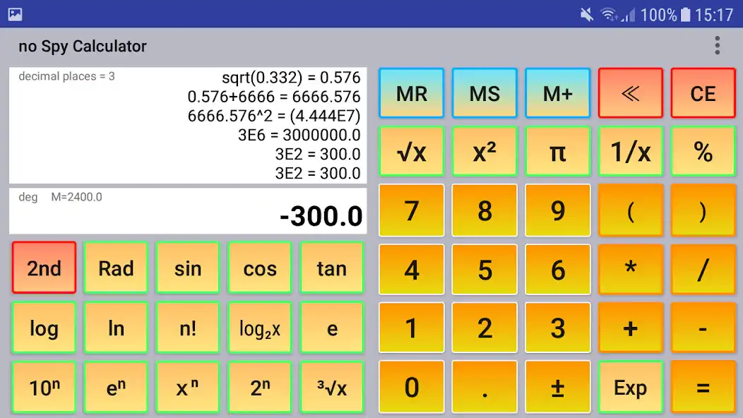 Play noSpy Calculator (free, no permissions, no ad) as an online game noSpy Calculator (free, no permissions, no ad) with UptoPlay