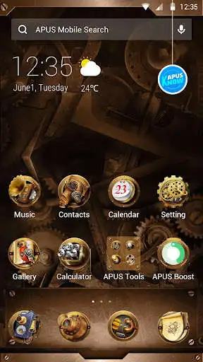 Play APK Nostalgic Steampunk Fashion-APUS Launcher theme  and enjoy Nostalgic Steampunk Fashion-APUS Launcher theme using ApkOnl