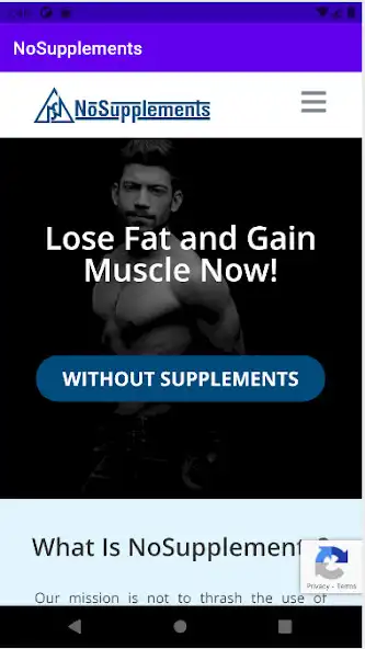 Play NoSupplements as an online game NoSupplements with UptoPlay