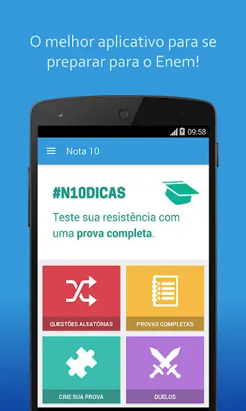 Play Nota 10 - Simulados do Enem  and enjoy Nota 10 - Simulados do Enem with UptoPlay