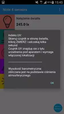 Play Note 4 sensors