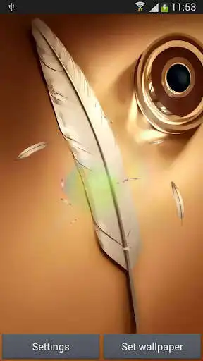 Play Note feather wallpaper