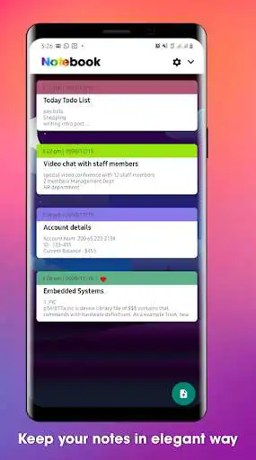 Play Notepad - Color note taking as an online game Notepad - Color note taking with UptoPlay