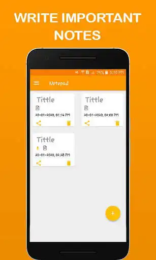 Play Notepad Note App - To do, Notes & lists as an online game Notepad Note App - To do, Notes & lists with UptoPlay