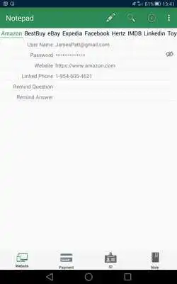 Play Notepad, password manager