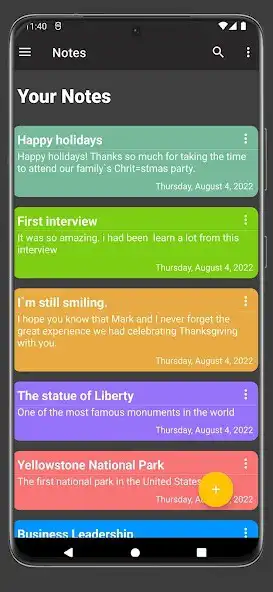 Play Notes-Colorful notes as an online game Notes-Colorful notes with UptoPlay