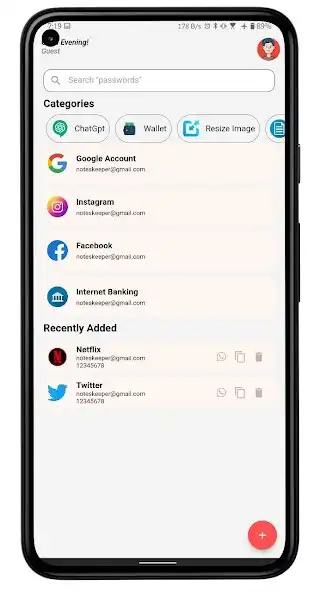 Play NotesKeep Password Manager as an online game NotesKeep Password Manager with UptoPlay
