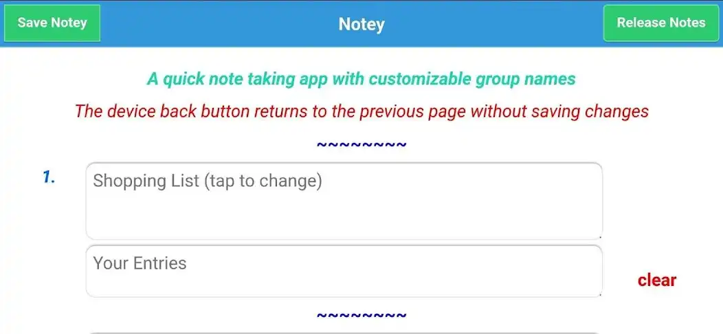 Play Notey by FourCatsApp as an online game Notey by FourCatsApp with UptoPlay