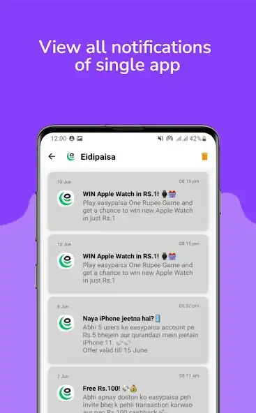 Play Notification Saver as an online game Notification Saver with UptoPlay