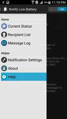 Play Notify Low Battery