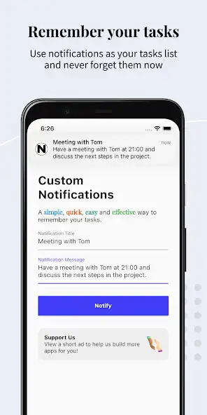 Play NotifyMe - Notifications Alert as an online game NotifyMe - Notifications Alert with UptoPlay