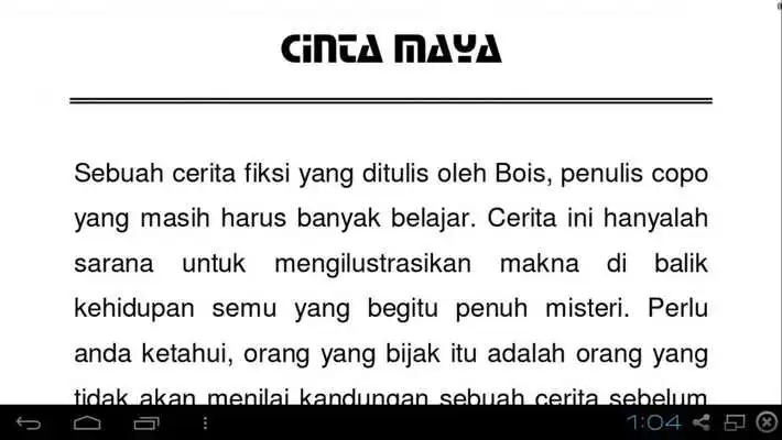 Play Novel Cinta Maya