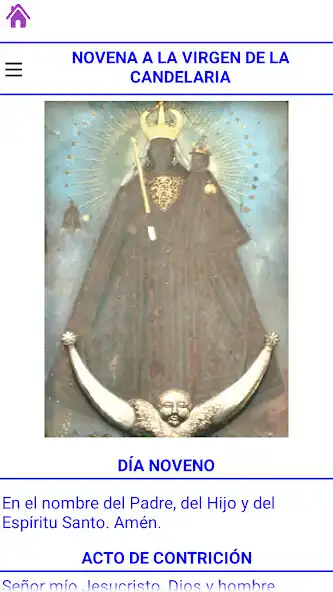 Play Novena a la Virgen de la Candelaria as an online game Novena a la Virgen de la Candelaria with UptoPlay